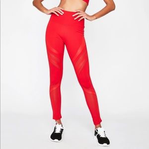 SOLD! Red Mesh Leggings